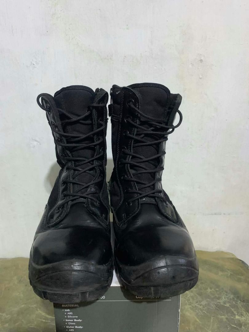 Black tactical combat boots and low cut black shoes bundle (Category: Boots) located in Antipolo. Submitted by cheamarati10661 (Listing ID 1469351633, Image 2). Description: SET 3800 COMBAT SHOES ONLY 2300 CHAROL 1500 NEGOTIABLE .