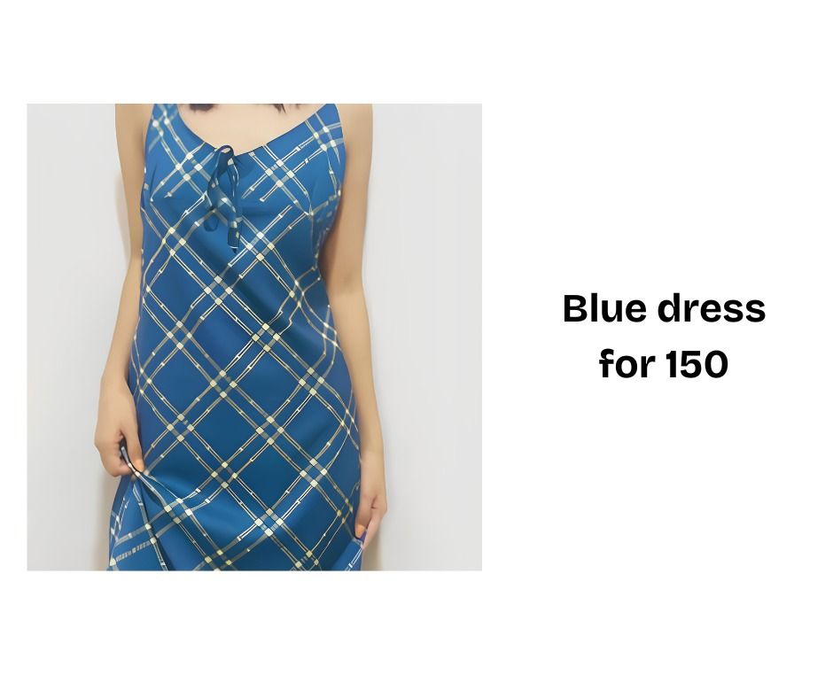 Blue plaid dress (Category: Dresses) located in Manila. Submitted by sanmiguelb57034 (Listing ID 1469291209, Image 1). Description: .