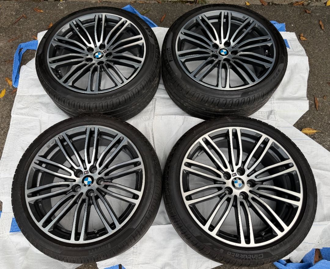 BMW G30 M Sport 19-inch Alloy Rims (Staggered Setup), Car Accessories ...