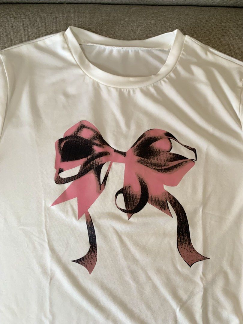 Bnew Lovito ribbon baby tee (Category: Shirts) located in Paranaque City. Submitted by shoplovedbya (Listing ID 1469270492, Image 2). Description: ♡ Size: Medium ♡ Bust: up to 32 ♡ Armhole: up to 12 - Large on tag but best fit medium - brand new (with tag & ziplock) .