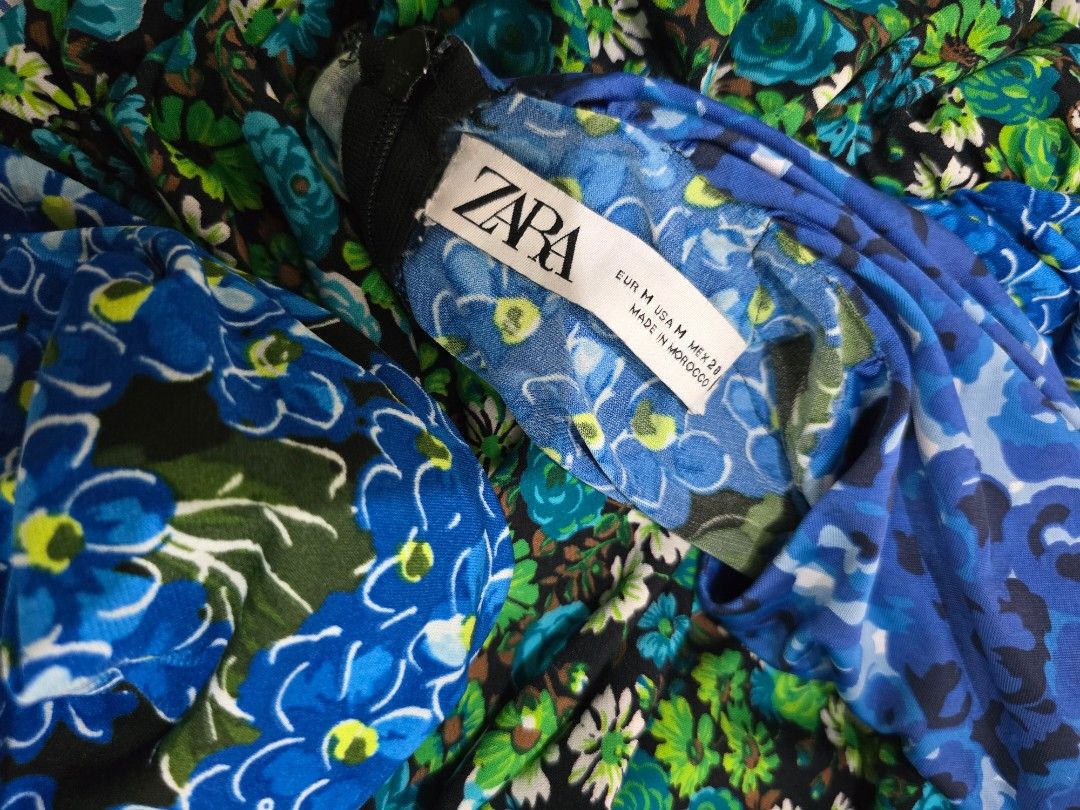 BNWOT Zara floral draped blouse (Category: Longsleeves) located in Batangas. Submitted by thevanitychamber (Listing ID 1469187743, Image 3). Description: .