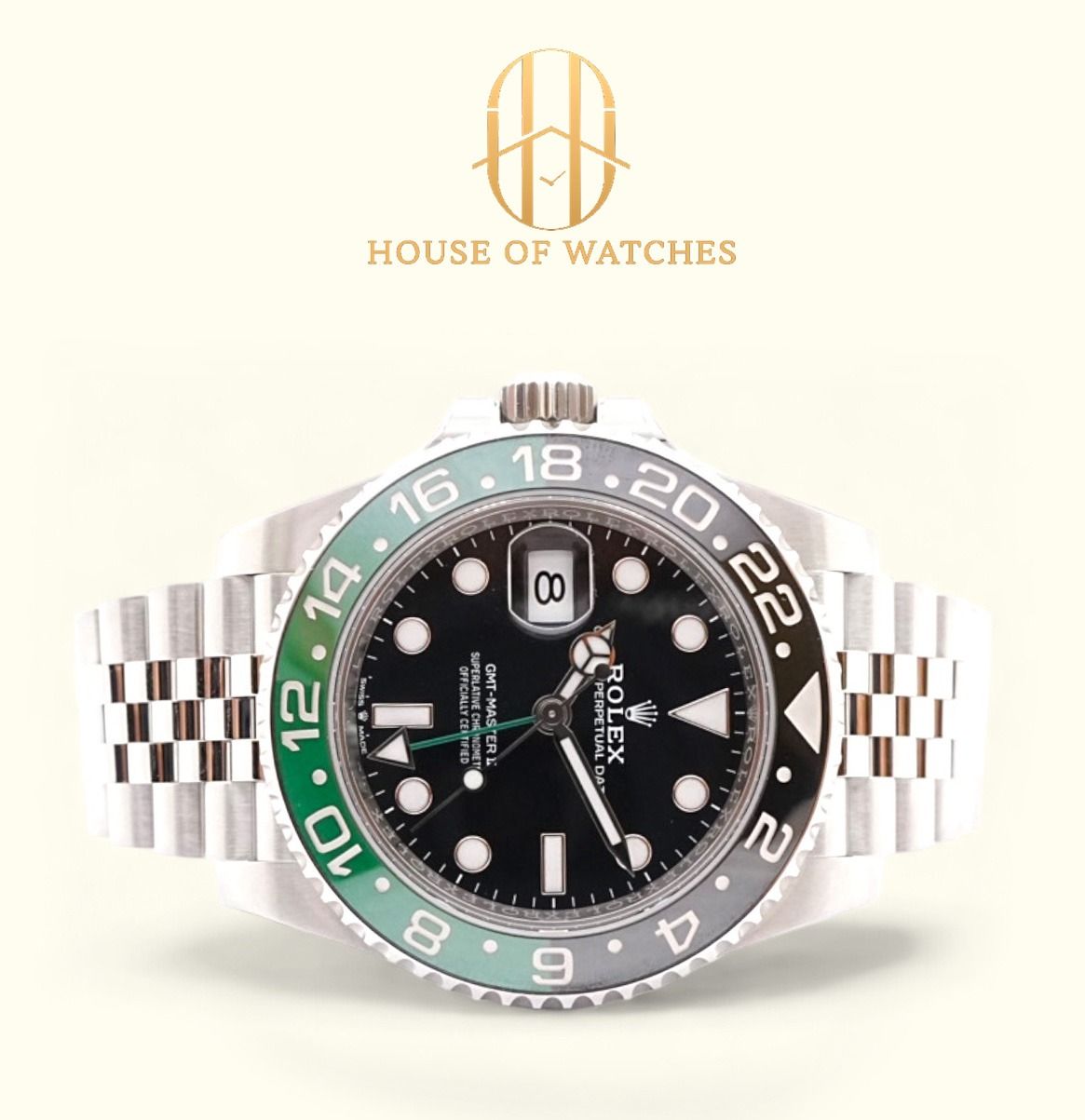 Brand New June 2026 Rolex GMT Master II Sprite Jubilee 126720VTNR 126720 Sprite (Category: Watches) located in Singapore. Submitted by houseofwatches.sg (Listing ID 1469254919, Image 1). Description: Stay connected with House of Watches! Brand New June 2026 Rolex GMT Master II Sprite Jubilee 126720VTNR Our Price: $22,300 SKU: HS24154 Brand: Rolex Reference: 126720VTNR Condition: Brand New Dated: June 2026 Dial: Black Material: Stainless Steel Cas