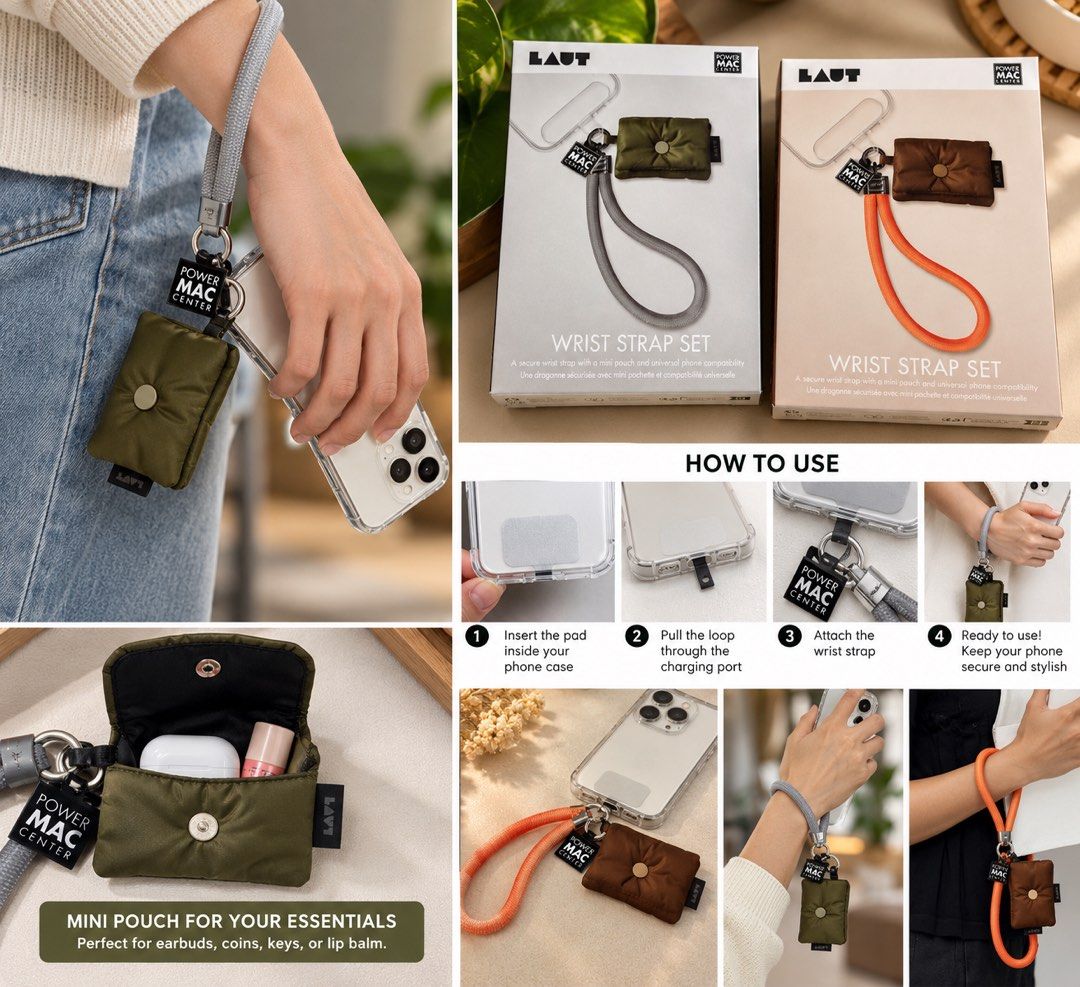 Brand New Laut Wrist Strap Set (Category: Other Mobile & Gadget Accessories) located in San Pedro. Submitted by cathy_paras (Listing ID 1469167487, Image 2). Description: 📱✨ LAUT WRIST STRAP SET ✨ Keep your phone secure and stylish! 💖 ✅ Wrist Strap with Mini Pouch ✅ Universal Phone Compatibility ✅ Convenient & Stylish Design ✅ Available in Gray & Orange 🎁 Boxed and ready! 📍 San Pedro, Laguna 🚚 Lalamove / J&T Shipping Available 📩 PM me to or
