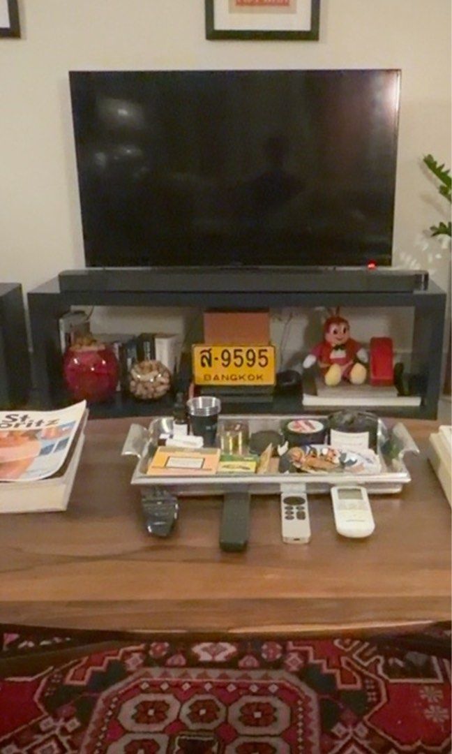 BRANDED Crate & Barrel Aspect Modular Open Cabinet (Category: Shelves, Cabinets & Racks) located in Paranaque City. Submitted by richieboyriceboy (Listing ID 1469305627, Image 2). Description: - Brand: Crate & Barrel Aspect - Type: Modular open cabinet / TV stand / media console - Finish: Dark wood - Design: Clean rectangular shape with ample open shelving for electronics, books, and decor - Condition/Build: Sturdy construction, easily supports m