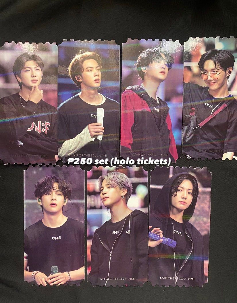 BTS official pc ot7 set / taehyung layover (Category: K-Wave Merchandise) located in Cavite. Submitted by teamkimseokjin (Listing ID 1466353710, Image 3). Description: quittting sale ✨ kindly read additional deets :) — ₱250- ₱450 plus pf & sf — 5 days dop | prio payo — no to sensi (preloved/own collection) — onhand and ready to ship thru jnt rfs: need funds all items are preloved and from my personal collection, minor signs of use may be present.
