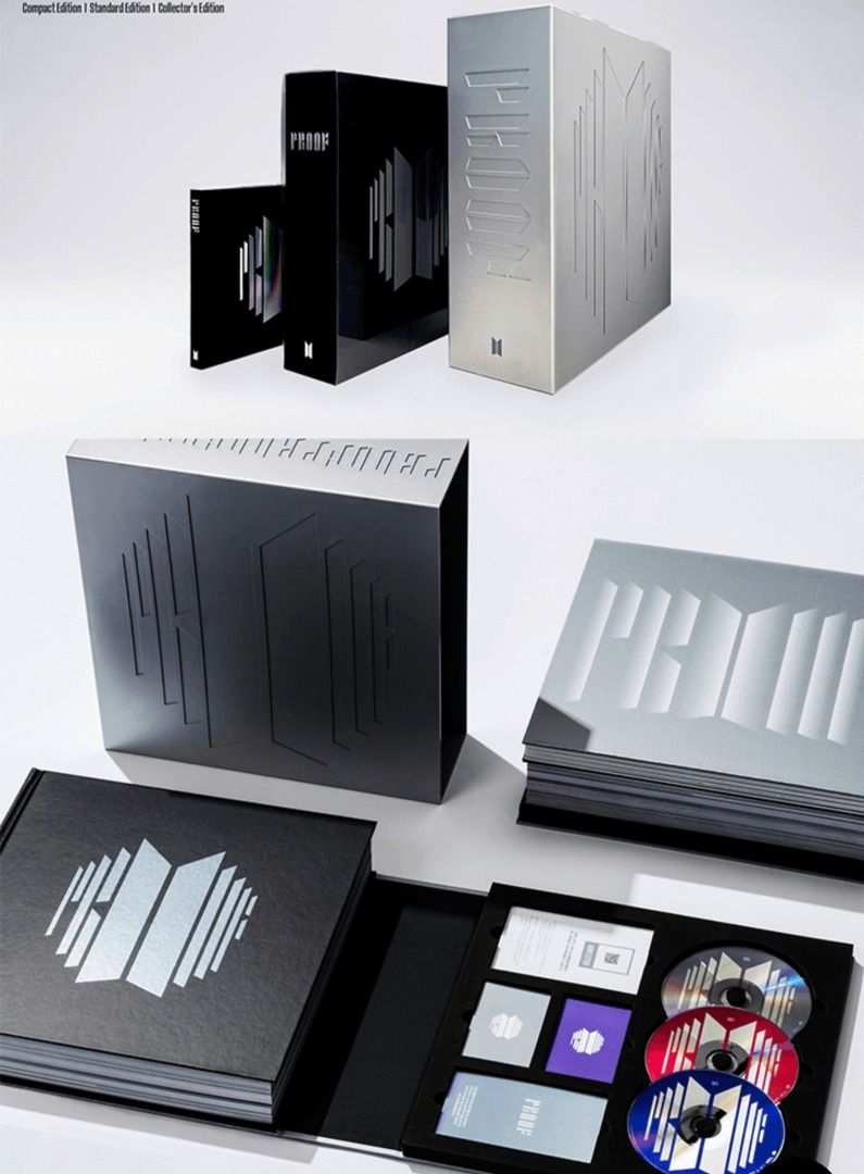 BTS PROOF COLLECTOR'S EDITION (Category: K-Wave Merchandise) located in Manila. Submitted by Kpopatmnl (Listing ID 1469201171, Image 2). Description: ON HAND BRAND NEW COMPLETE SET UNSEALED - DISPLAY ONLY + LSF.