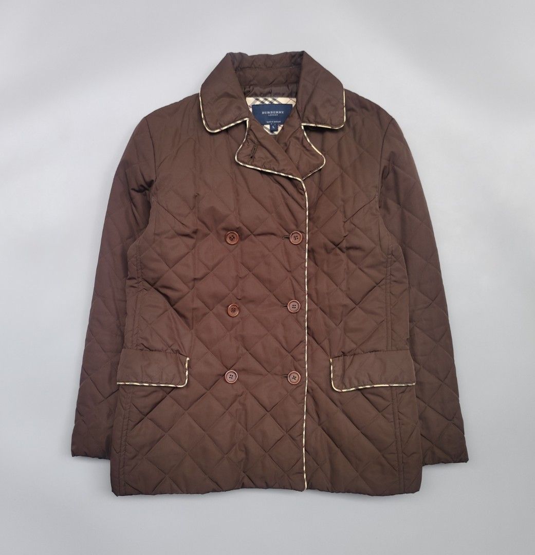 Burberry double breasted (England made) (Category: Coats, Jackets and Outerwear) located in Baguio. Submitted by archival_thrifted.ph. (Listing ID 1469219402, Image 1). Description: FOR SALE‼️ . BURBERRY DOUBLE BREASTED .MADE IN ENGLAND .💯 AUTHENTIC . EXCELLENT CONDITION .NORMAL SIGNS OF USAGE .ALL DETAILS ARE POSTED KINDLY CHECK EACH PHOTOS .SIZE LARGE ON TAG .PHP 3700 PLUS SF .❌❌ COP/COD .MOP GCASH . COURIER J&T .BAGUIO AREA .DM FOR SURE BUYER