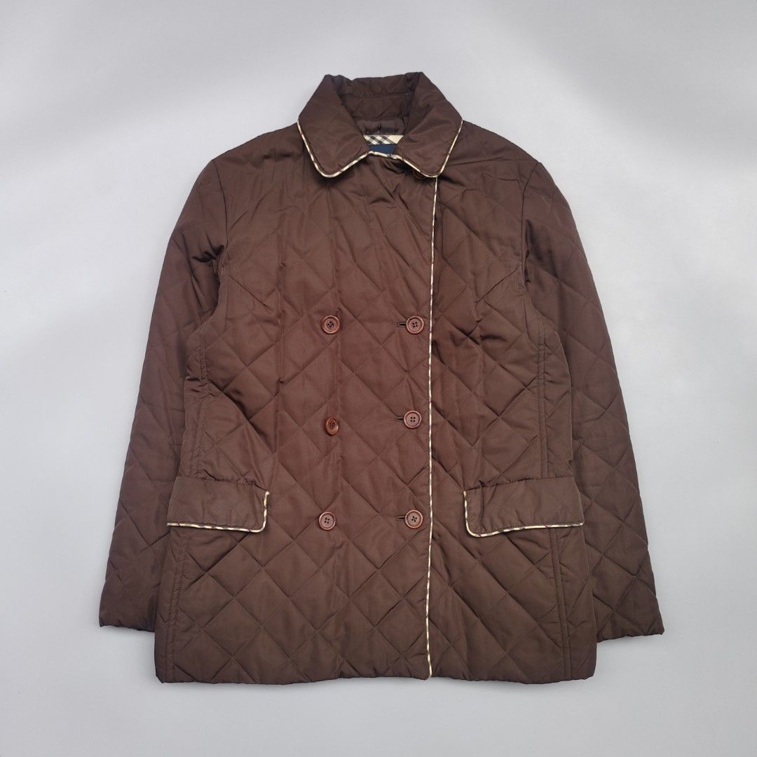 Burberry double breasted (England made) (Category: Coats, Jackets and Outerwear) located in Baguio. Submitted by archival_thrifted.ph. (Listing ID 1469219402, Image 3). Description: FOR SALE‼️ . BURBERRY DOUBLE BREASTED .MADE IN ENGLAND .💯 AUTHENTIC . EXCELLENT CONDITION .NORMAL SIGNS OF USAGE .ALL DETAILS ARE POSTED KINDLY CHECK EACH PHOTOS .SIZE LARGE ON TAG .PHP 3700 PLUS SF .❌❌ COP/COD .MOP GCASH . COURIER J&T .BAGUIO AREA .DM FOR SURE BUYER