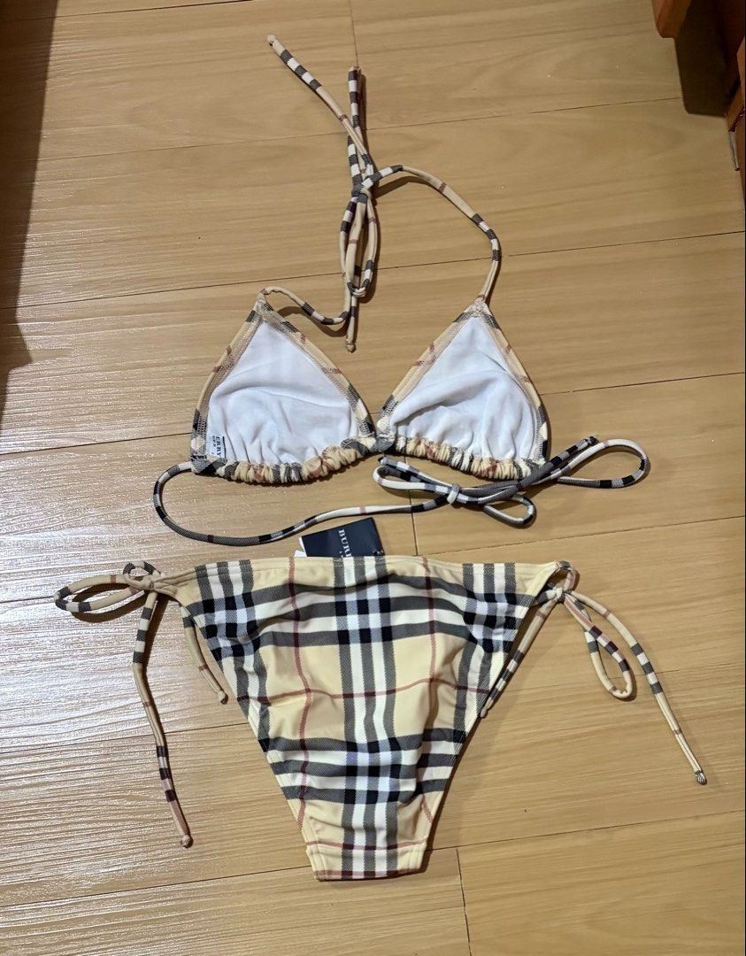 Burberry London check Triangle Bikini Set Small (Category: Bikinis & Swimsuits) located in Quezon City. Submitted by beckyshop2024 (Listing ID 1469324154, Image 3). Description: - Brand new with tag - Original from Japan Burberry Retail Store.