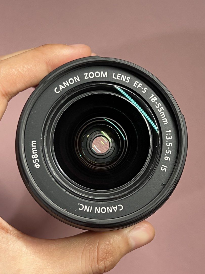 Canon EF-S 18-55mm IS Lens (Category: Lens & Kits) located in Manila. Submitted by abbyaguilar (Listing ID 1469248596, Image 2). Description: 🏷️ ₱3,000 Canon EF-S 18-55mm IS Lens • No issue • AF/MF working 📍Malabon City (for pickup / meetup at my location only).