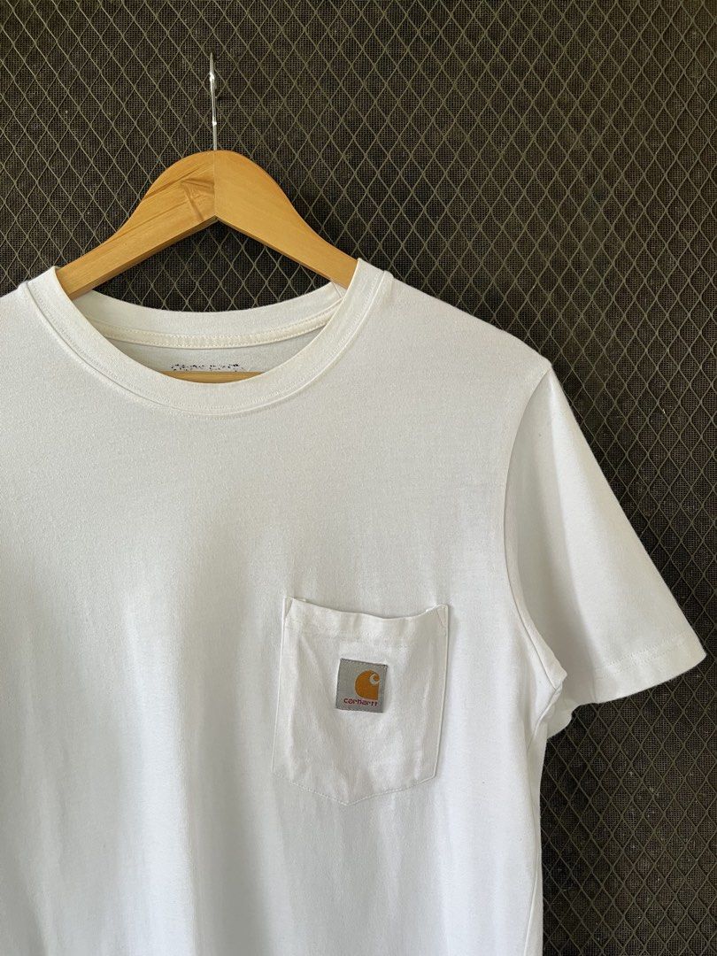 Carhartt Pocket Tee (Category: Tshirts & Polo Shirts ) located in General Santos City (Dadiangas). Submitted by thriftdept. (Listing ID 1469277975, Image 2). Description: Brand: Carhartt Size: Small Dimensions: 19W”27L Authenticity: Authentic Color Rate: 9.5/10 Condition: Excellent Issue: None 🏷️: ₱949.