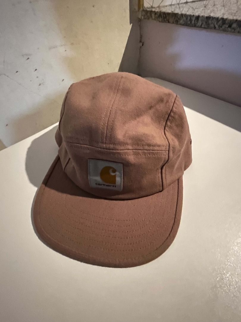 Carhartt WIP Backley Five Panel Cap Lupinus (Category: Caps & Hats) located in Caloocan City. Submitted by neiledrian (Listing ID 1469319080, Image 2). Description: - Brand: Carhartt WIP - Model: Backley Cap - Color: Lupinus - Condition: Brand new with tags still attached, clean inside and out - Material: 100 percent cotton exterior - Design: Classic five-panel build with square Carhartt label on the front - Fit: Adjustable strap at the back - Ve