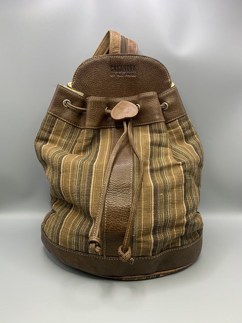 Casanova A.C Paris Convertible Leather Backpack (Category: Backpacks) located in Bulacan. Submitted by ridersthrift_ph (Listing ID 1469212624, Image 1). Description: Authentic Sep. Zip Up Strap Leather & Canvass Material No Flaws In Great Condition Gcash or Bank Payment Bulacan 📍.