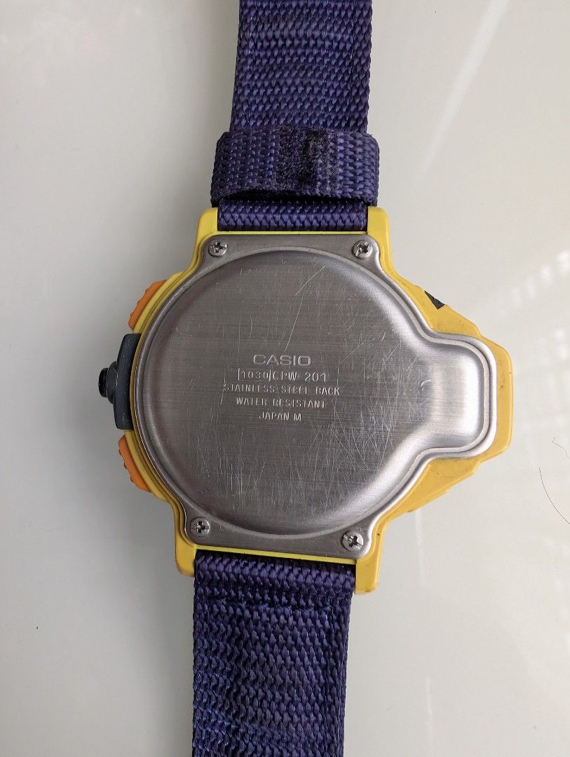 Casio CPW-201 Digital Compass Watch (Category: Men's Watches) located in Naga. Submitted by kenshin78 (Listing ID 1469315860, Image 3). Description: - As is from Japan Surplus - gumagana dati na stock at na lowbat ata - original strap.