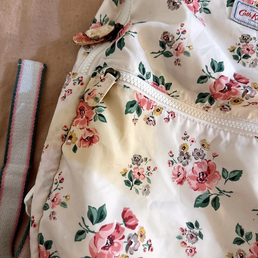 Cath Kidston Pocketable Backpack (Category: Backpacks) located in Manila. Submitted by withlovesam (Listing ID 1469260893, Image 3). Description: has a yellow spot stain (see photos) not really noticeable in actual so pretty!.