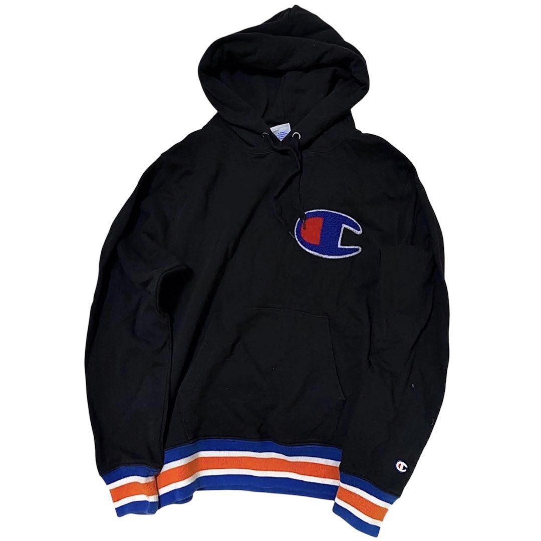 Champion Black Big C logo Hoodie (Category: Coats, Jackets and Outerwear) located in Lubao. Submitted by meekamill (Listing ID 1440372435, Image 1). Description: width: 20 length: 24.5 condition: 10/10 color may vary due to lighting 550 fixed + sf .