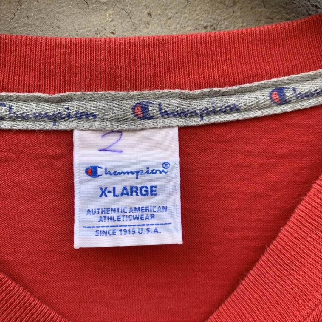 Champion Tshirt (Category: Tshirts & Polo Shirts ) located in Manila. Submitted by _thrift.clothes._ (Listing ID 1469168615, Image 2). Description: Size:Xlarge No issue.