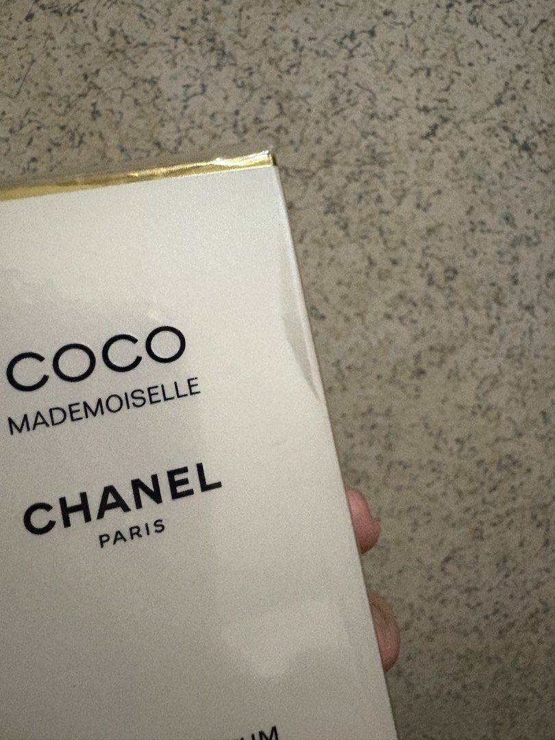 Chanel Coco Mademoiselle Eau De Parfum 50ml (Category: Fragrance & Deodorants) located in Dasol. Submitted by jannahbeatriceee (Listing ID 1469314325, Image 2). Description: - Item: Chanel Coco Mademoiselle Eau De Parfum - Size: 50ml bottle - Condition: unsealed to lc but never used, box has noticeable dent - Price still negotiable but no lowballing.