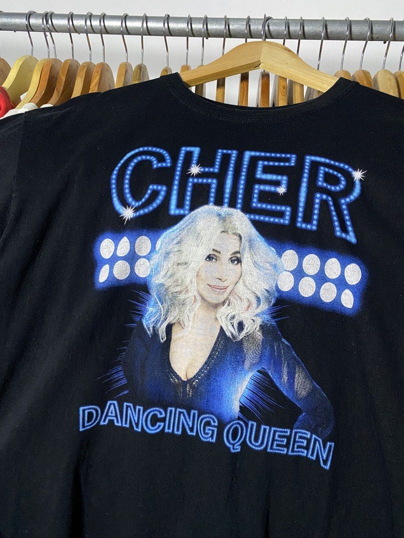 Cher The dancing Queen tour shirt (Category: Formal Shirts) located in Trece Martires City. Submitted by ridgeridethrift (Listing ID 1469241763, Image 2). Description: Width - 24 Length- 29 Crack prints .