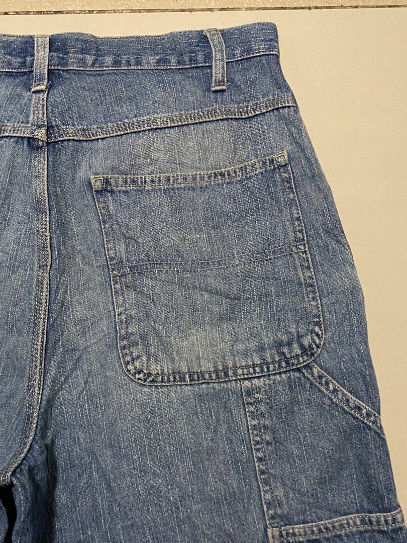 CHEROKEE CARPENTER DENIM JORTS (Category: Shorts) located in Manila. Submitted by thrifted_g00ds2k25 (Listing ID 1469293314, Image 2). Description: CHEROKEE CARPENTER DENIM JORTS SIZE 30 30x20x11.5 EXCELLENT CONDITION 8.5/10 COLOR RATE W/MINOR FLAWS DM FOR MORE DETAILS AND INFO 📥📥.