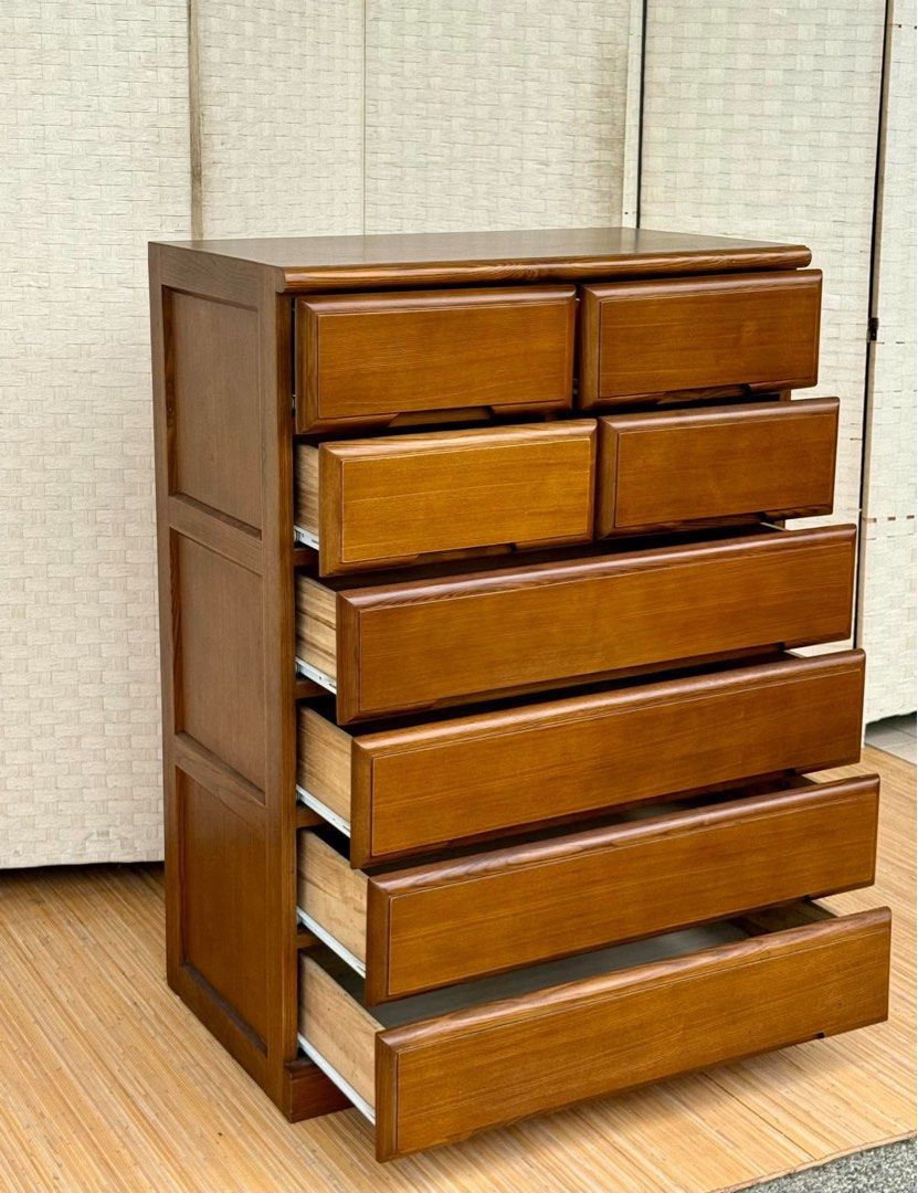 Chest Drawer (Category: Shelves, Cabinets & Racks) located in Manila. Submitted by justinlei.103 (Listing ID 1469276195, Image 3). Description: JAPAN SURPLUS SOLID WOOD CHEST DRAWER IN GOOD CONDITION SIZE: 43.5H x 31L x 17.5W inches.