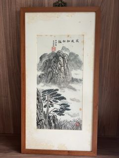 Chinese scroll paintings with pandas, birds and ducks, Furniture & Home ...