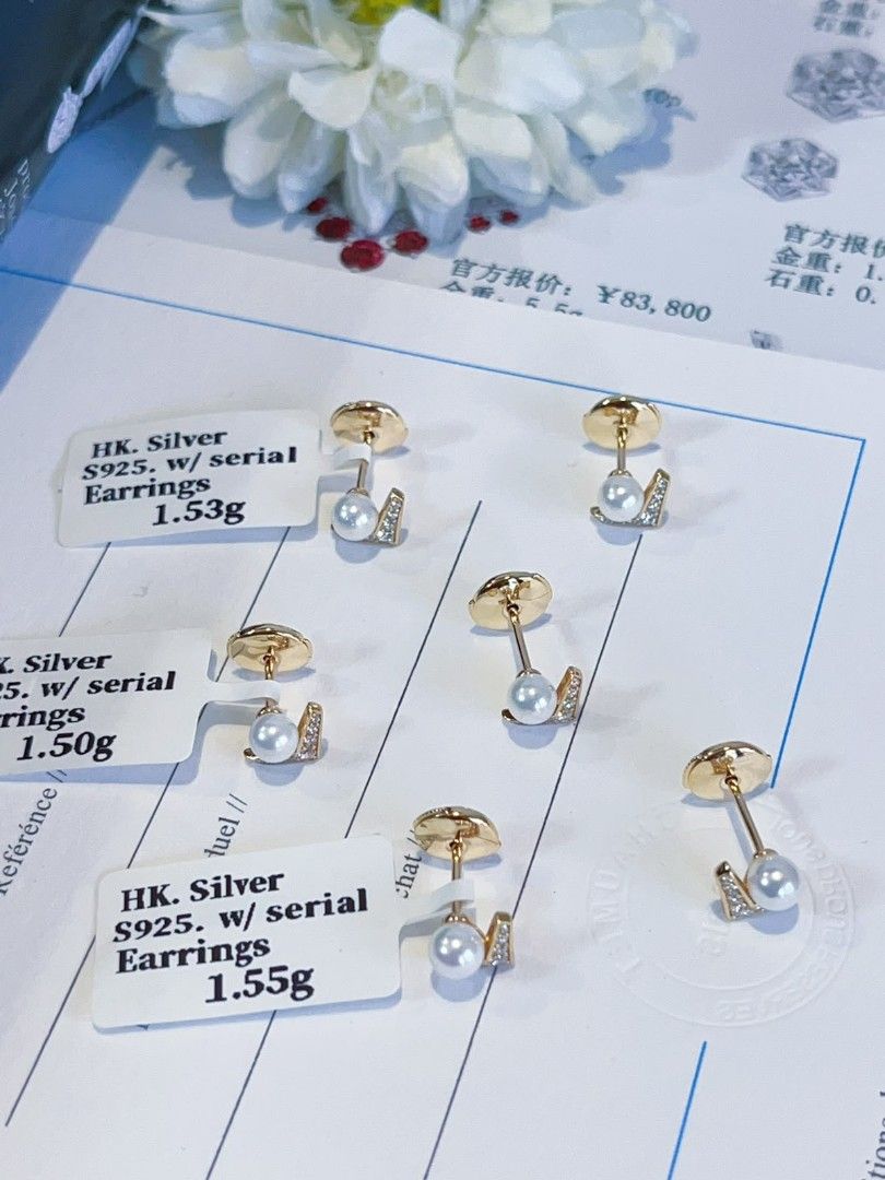 chmet earring s925 w/serial hk setting (Category: Earrings) located in Manila. Submitted by primejewelry (Listing ID 1469185037, Image 3). Description: .