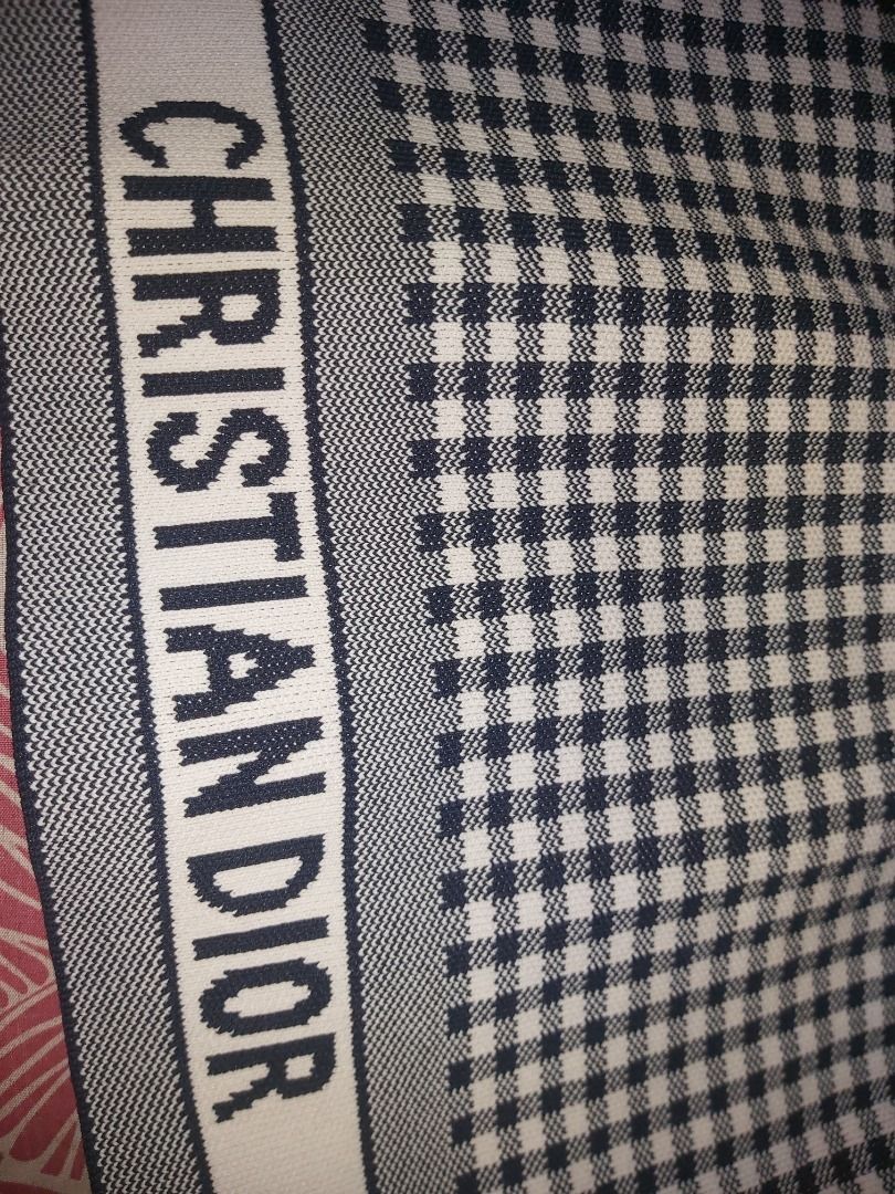 Christian Dior Gingham Cardigan/Top (Category: Luxury Apparel) located in Coron. Submitted by steven_garments (Listing ID 1469281907, Image 2). Description: Check'n'Dior Gingham Cardigan/top 68% Cotton 32% Silk Knit Made In Italy Authentic Can check on komehyo marketplace japan Style: 144T51AM603 Excellent Condition M on tag Can do Video Call or Pay upon ship JUST DM ME PAYMENT: GCASH, AUB, MAYA, MARIBANK.