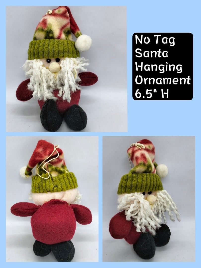 Christmas Hanging Ornaments (Category: Plushies & Soft Toys) located in Baguio. Submitted by toys_of_yesteryear (Listing ID 1469199288, Image 2). Description: 📌loc. Baguio 📌Price: 150.00 each + sf ✅Christmas hanging ornaments. Jp Surplus Like new Actual photos. Buy as is Mop: Gcash Mod: J&T.