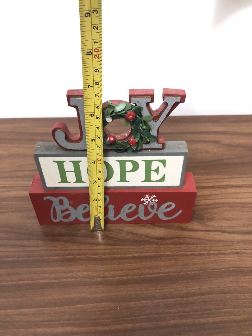 Christmas Sign - Joy - Hope - Believe (Category: Other Home Decor) located in Cavite. Submitted by surplus_atbp (Listing ID 1469248064, Image 2). Description: .