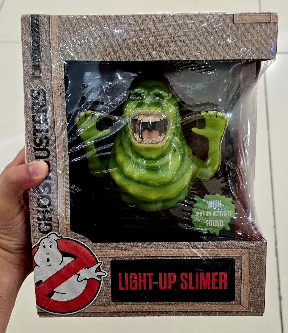 Classic GHOSTBUSTERS SLIMER 🟢 (Category: Character Goods) located in Pasay City. Submitted by monjentoysandcollectibles (Listing ID 1469381426, Image 1). Description: Classic SLIMER motion activated lights up GHOSTBUSTERS 🟢 Collectors item ✅️ US exclusive Sealed MISB | 4500 | GCash 1st to pay 💵 Location: GREENHILLS/PASAY 📌 Pickup Shipping Lalamoves Grabs 📌.