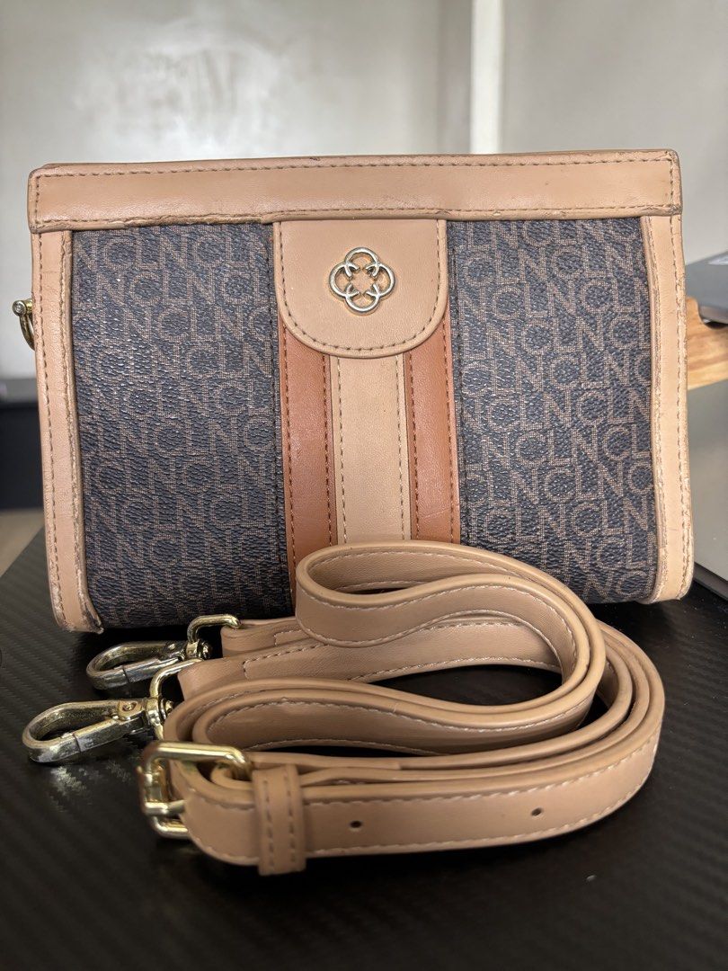 CLN Teegan Crossbody Bag (Category: Cross-body Bags) located in Manila. Submitted by noble.rafael (Listing ID 1469179857, Image 1). Description: CLN Teegan Crossbody Bag 🖤 Pre-loved and still looks good overall. Has visible signs of use, including some chipped or peeling leather in certain areas. Still usable and stylish. Please manage your expectations regarding its pre-loved condition..