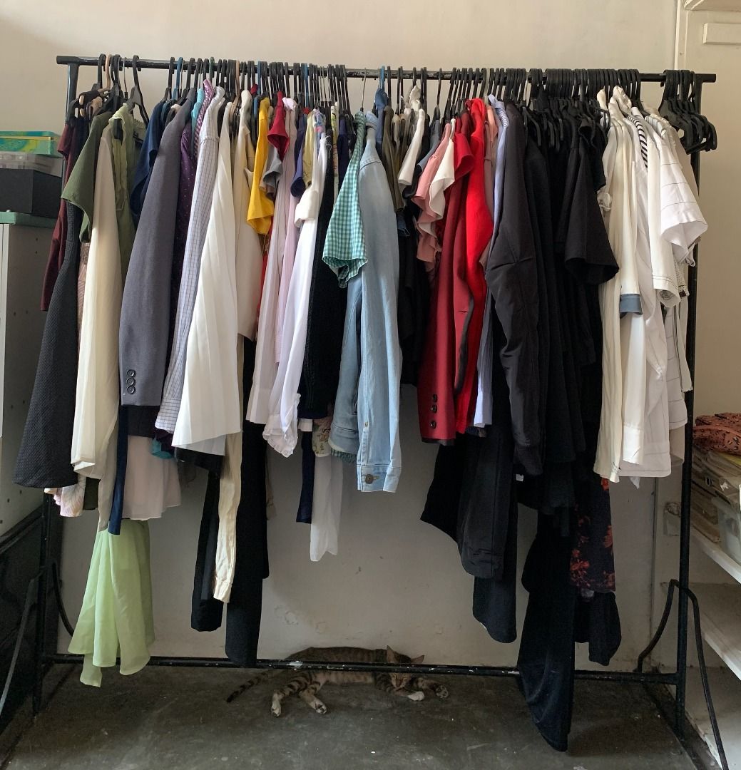 Clothes Drying Rack / Clothing Rack / Sampayan (Category: Clothes Drying Rack) located in San Pedro. Submitted by kcshops (Listing ID 1469228131, Image 2). Description: Clothes Drying Rack / Clothing Rack / Sampayan 💰 Price: ₱1800 - negotiable ✨ Details: Sturdy clothing drying rack perfect for personal use, store displays or for business (needs repainting) 📍Location: San Pedro, Laguna 🚚 Delivery: Pick up or Lalamove - delivery fee shouldered b