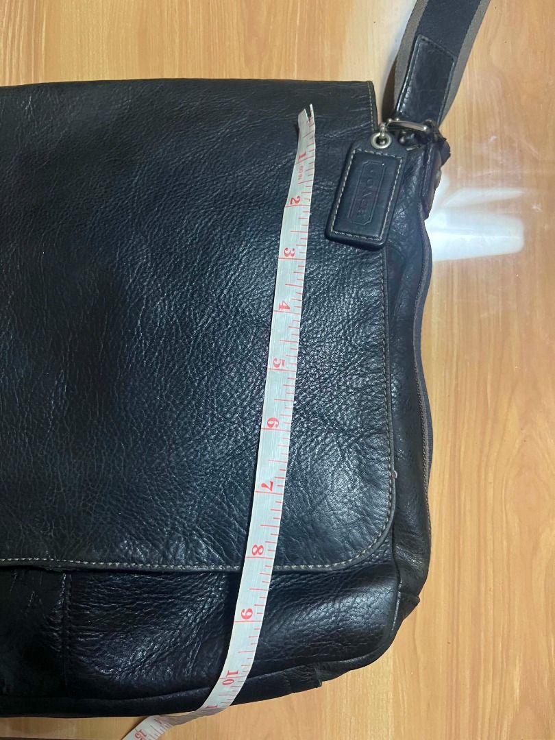Coach Black Leather Sling Bag (Category: Belt bags, Clutches and Pouches) located in Manila. Submitted by senggggg. (Listing ID 1469192483, Image 2). Description: good condition working zip sign of use check detail and size.