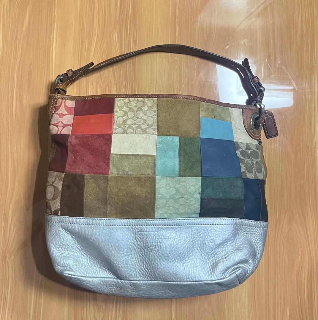 Coach Patchwork Hobo Bag (Category: Shoulder Bags) located in Manila. Submitted by senggggg. (Listing ID 1469192844, Image 1). Description: good condition working zip sign of use in leather in lip corner and minimal dirt.