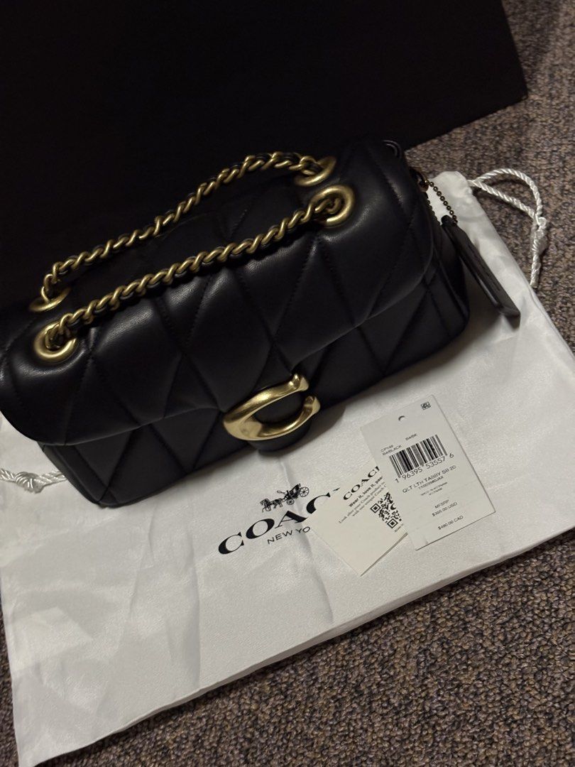 Coach Quilted Tabby 20 (Category: Luxury Bags & Wallets) located in Pasig City. Submitted by madiscarte.ph (Listing ID 1469241262, Image 2). Description: LN but with unnoticeable minor sign of use at the back With tag cc dustbag Orig!💯.