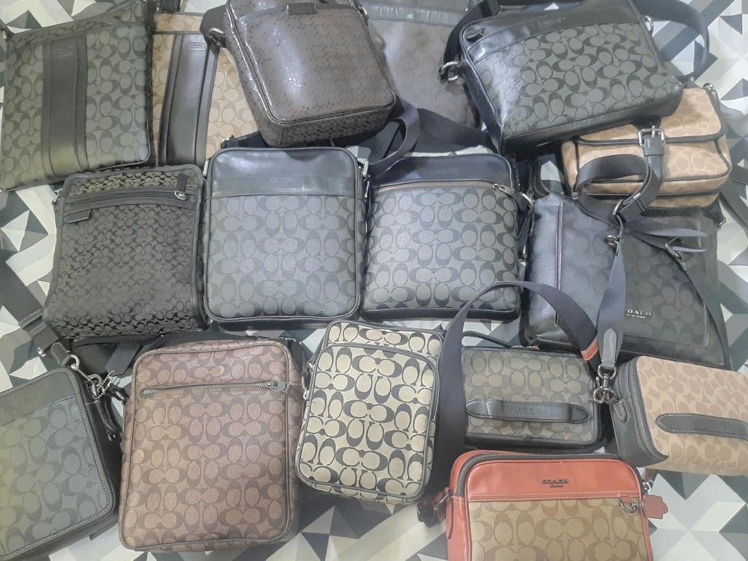 COACH SLING FOR MEN BUNDLE 16K 16PCS (Category: Luxury Bags & Wallets) located in Llanera. Submitted by stopnshop_03 (Listing ID 1469197357, Image 1). Description: payment first no to joyjoy talk.