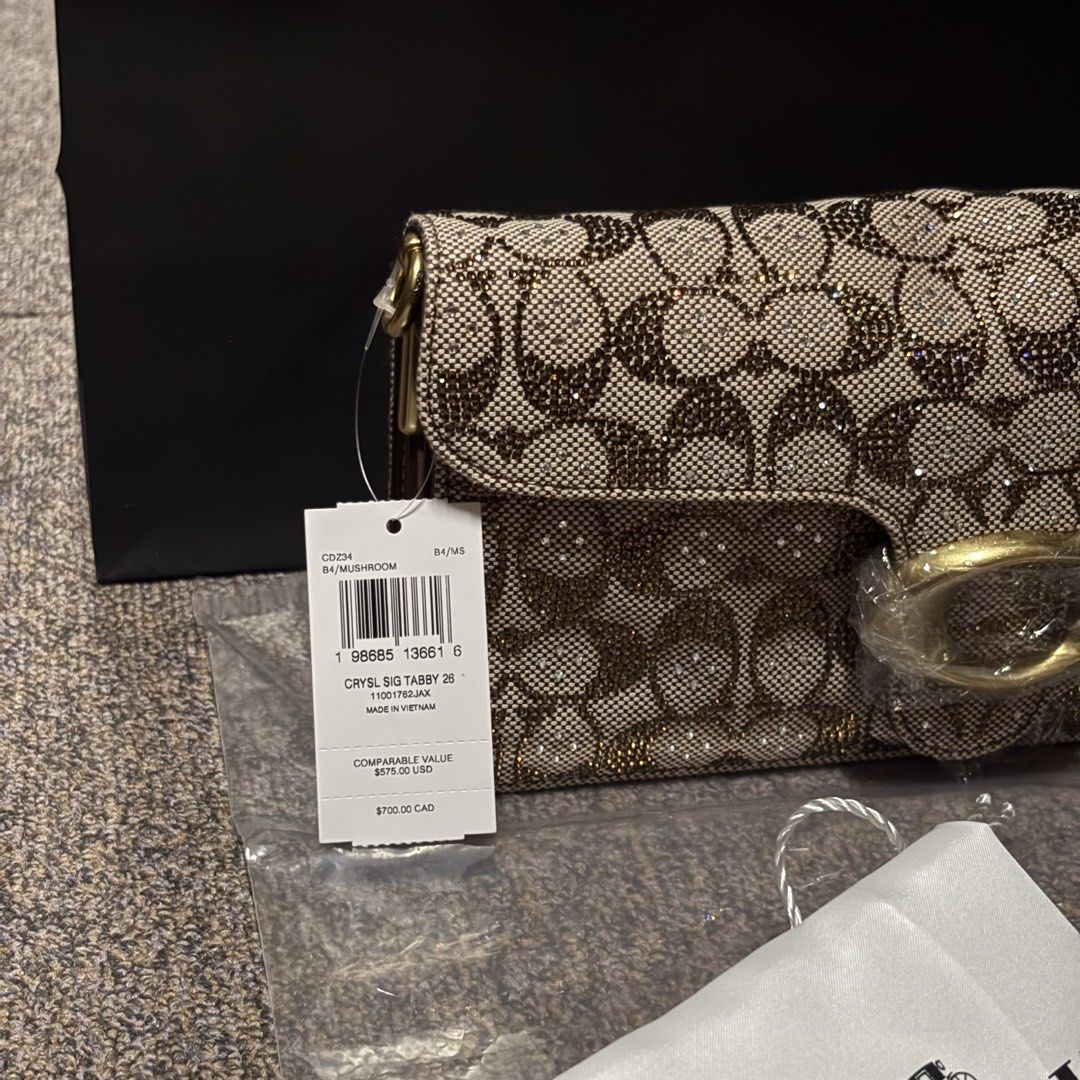 Coach Tabby Crystal 26 (Category: Luxury Bags & Wallets) located in Pasig City. Submitted by madiscarte.ph (Listing ID 1469240985, Image 3). Description: New w tag cc and dustbag Orig!💯.