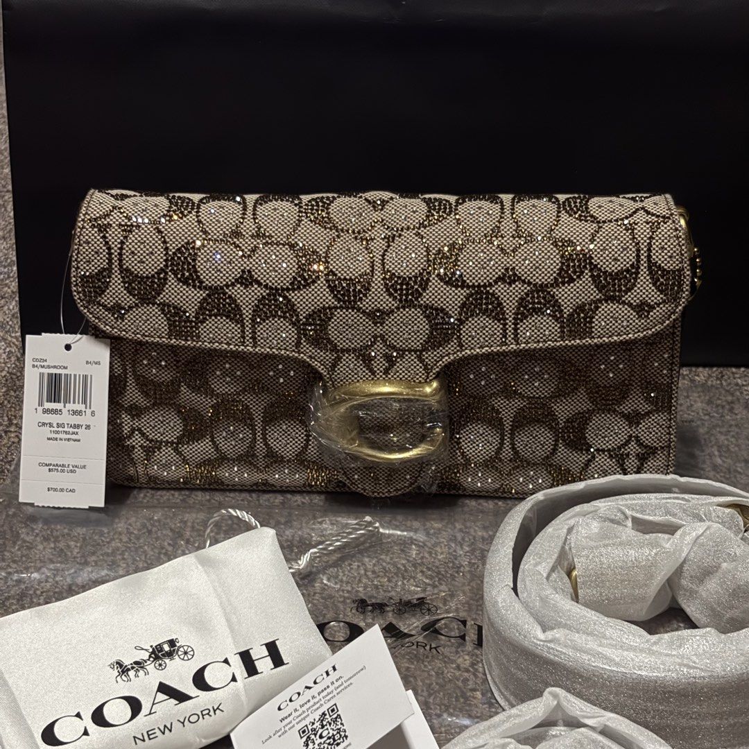 Coach Tabby Crystal 26 (Category: Luxury Bags & Wallets) located in Pasig City. Submitted by madiscarte.ph (Listing ID 1469240985, Image 1). Description: New w tag cc and dustbag Orig!💯.