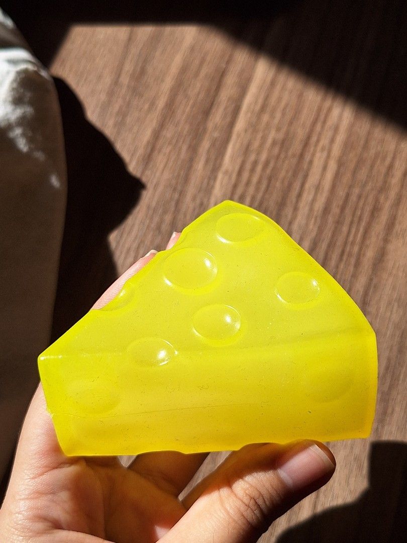 coconut oil cheese - squishy (Category: Kids Toys) located in Marikina City. Submitted by rm8108 (Listing ID 1469314418, Image 1). Description: - just bought this yesterday - has a smell of a rubber - can send more pictures - 📍marikina, manila.