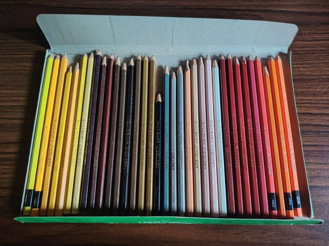 Colleen 72 Colored Pencils Set (Category: Stationery & School Supplies) located in San Mateo. Submitted by carl_240 (Listing ID 1469188595, Image 3). Description: - Missing 2 Pencils 70/72 pencils available - Features a vibrant mix of neon shades, blues, greens, yellows, reds, and browns - All 70 pencils included, neatly arranged in two layers inside the original box - Ideal for drawing, sketching, school projects, and adult coloring books - Exce