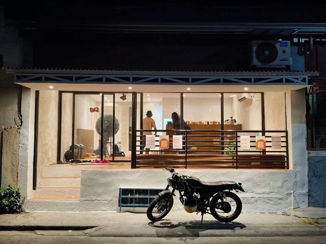 Commercial Cafe Space with Modern Interior and Storefront (Category: Commercial) located in Binan City. Submitted by eva.unit.07 (Listing ID 1469169150, Image 2). Description: Space For Rent in Macaria Village Pacita 1 Details: 60 sqm floor area with roll up doors Elevated Steps Porch Ceiling HVAC Line Separate Billing Utilities to Unit 1 Registered as commercial building, complete with permits Good for Business: Kiosk Coffee Shop Storage Service
