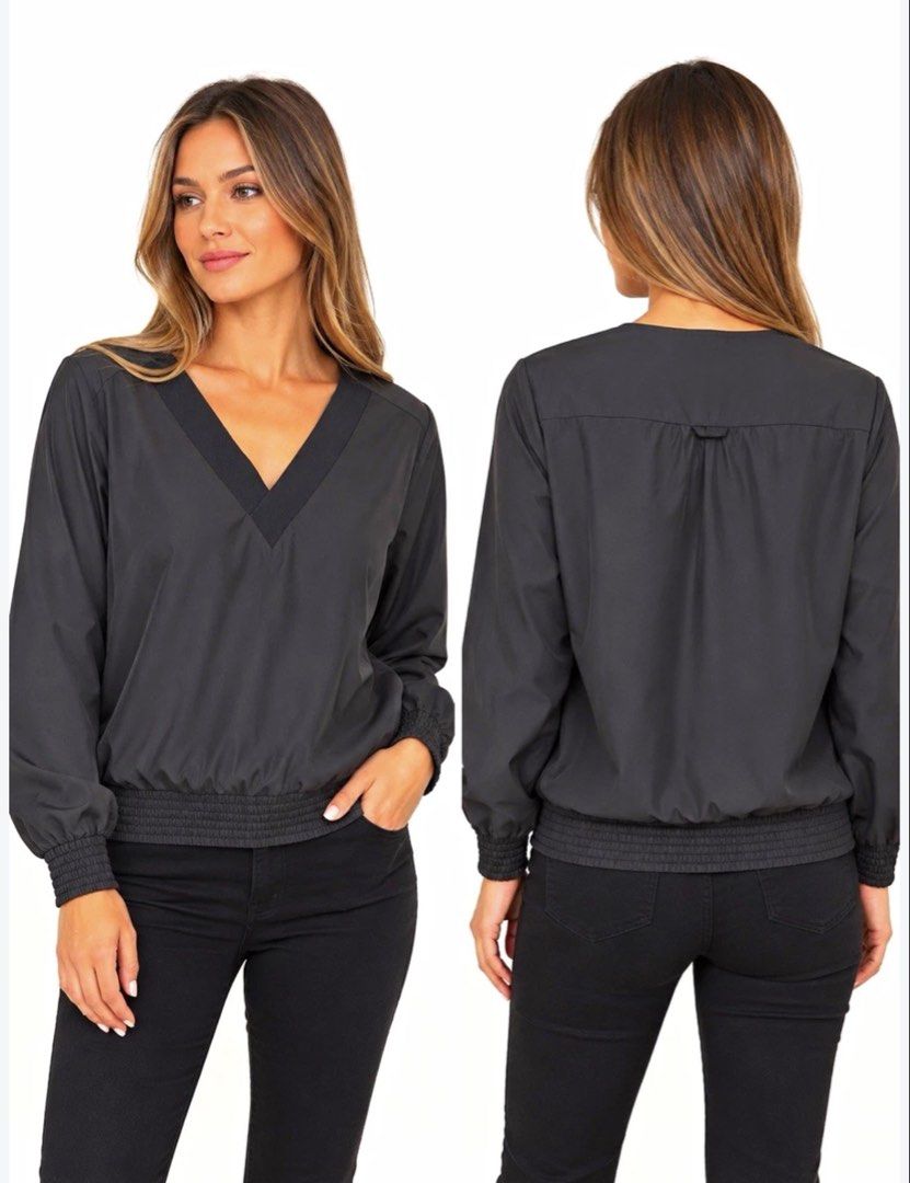 COS 100% Silk V Neck Longsleeve (Category: Longsleeves) located in Quezon City. Submitted by chrizcboutique (Listing ID 1469186786, Image 1). Description: COS Vneck long sleeve 100% silk as per tag size 40 - Large size as per tag Measurements laid in flat shoulder to shoulder approx 19 inches armpit to armpit approx 23 inches lenght approx 24 inches Condition still in good condition lightly used no visible flaws .