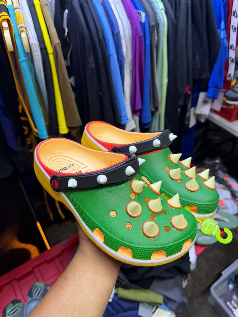 Crocs X Super Mario (Category: Slippers & Slides) located in Manila. Submitted by wtfpatriciooo (Listing ID 1469178414, Image 1). Description: 3,000 pesos only. (5k orig price) Slightly negotiable Brandnew and Legit. Sizes: Mens | 5 | 6 | 7 | Womens | 7 | 8 | 9 | COP and COD nationwide.✅ Pasay City Location.📍.