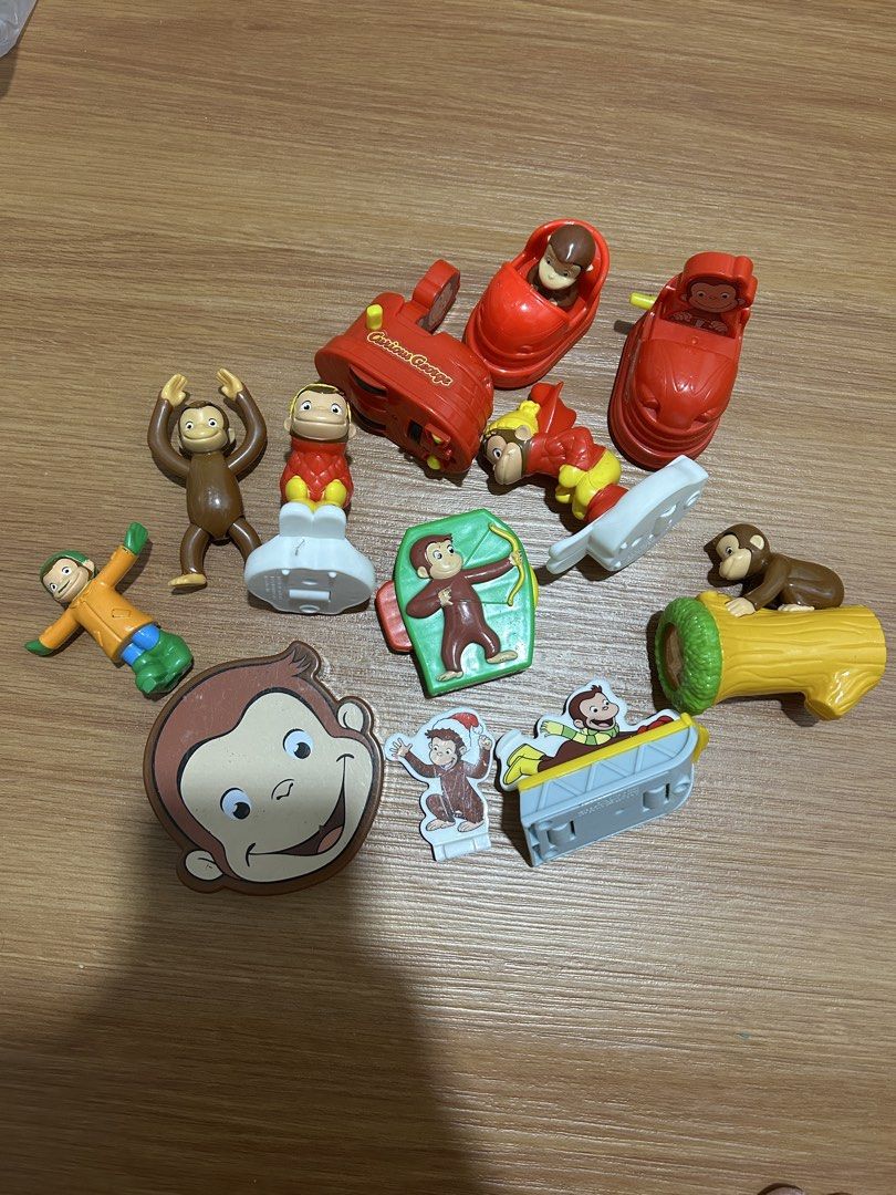 Curious George Figures and Toys Bundle (Category: Figurines & Statues) located in Pateros City. Submitted by cleanmycloset (Listing ID 1469362340, Image 1). Description: Preloved, unless stated brandnew. All items are declared AS IS. Pls manage your expectations. Tiktok checkout at your own risk or direct Jnt for safety. Lalamove for nearby areas and big items. Coin is used for size comparison. Follow me on tiktok @cleanmyclosetph & @cleanmyclose