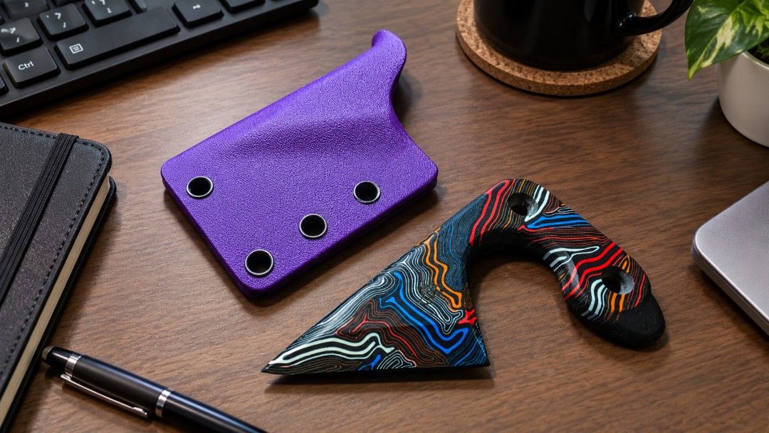 Custom Non Metallic Edc (Category: Hiking & Camping) located in Makati City. Submitted by punisher2k19 (Listing ID 1469333245, Image 1). Description: Made of tough G10 material with kydex sheath. Item is in makati. For pick up only..