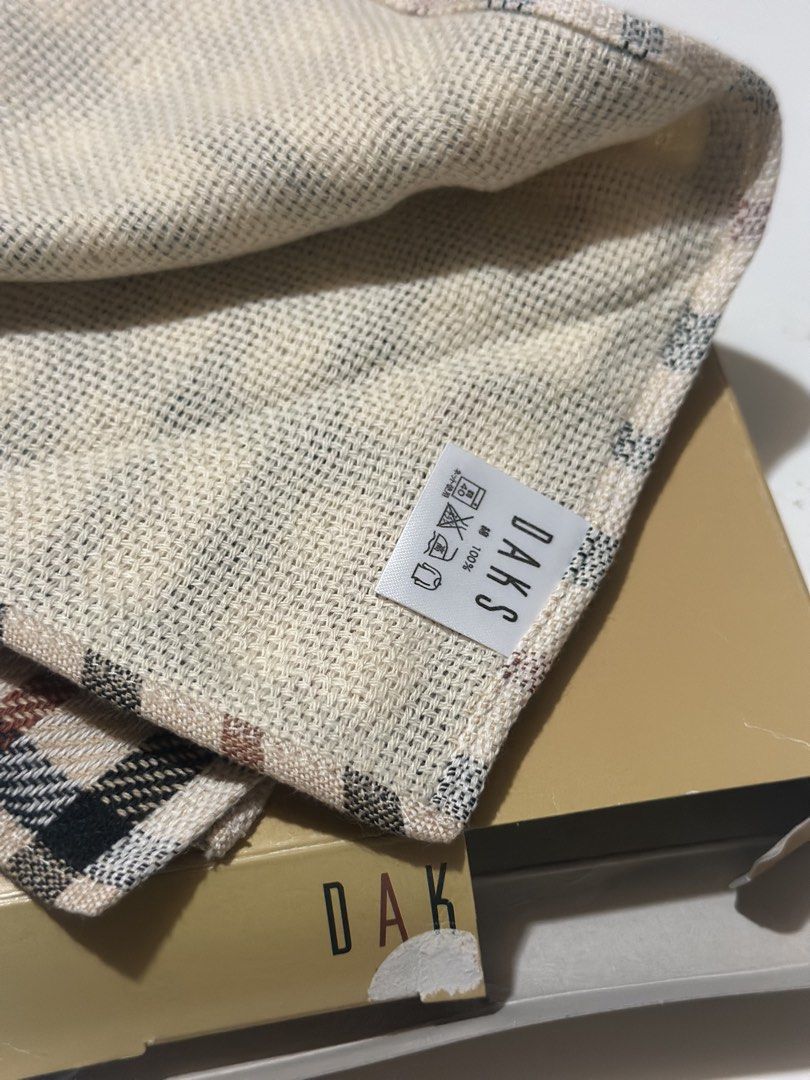 2pcs set Daks Towel Handkerchief (Category: Bedding & Towels) located in Davao. Submitted by favoritepreloved (Listing ID 1469225662, Image 3). Description: 💜 25cm x 25cm.
