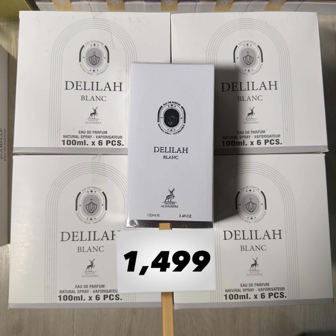 Delilah Blanc For women 100ML EDP AUTHENTIC (Category: Fragrance & Deodorants) located in Manila. Submitted by scentiquefrgrances (Listing ID 1469228764, Image 1). Description: Follow us on epbi for more updates: Scentique Fragrances Shapi🍊: scentiquefragrances Note: We only sell AUTHENTIC/ORIGINAL Perfumes money back guaranteed if proven fake❗️ BRAND NEW, SEALED AND AUTHENTIC💯 Delilah Blanc 1499 Pesos Only ❗️ Location: Karangalan, Pasig Pick u