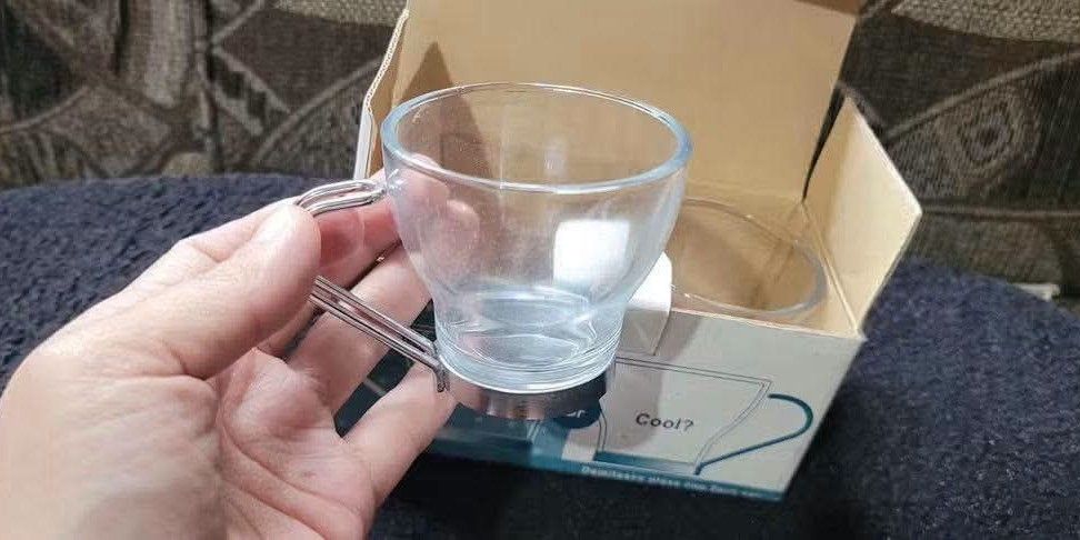 DEMITASSE OR ESPRESSO GLASS CUP (Category: Coffee & Tea Tableware) located in Sablan. Submitted by gongonshelley12 (Listing ID 1469167912, Image 3). Description: DEMITASSE OR ESPRESSO GLASS CUP 2 PIECES NA PO YAN CUTE CUPS PO CLA MAGANDA DIN IDISPLAY ETO BRAND NEW.
