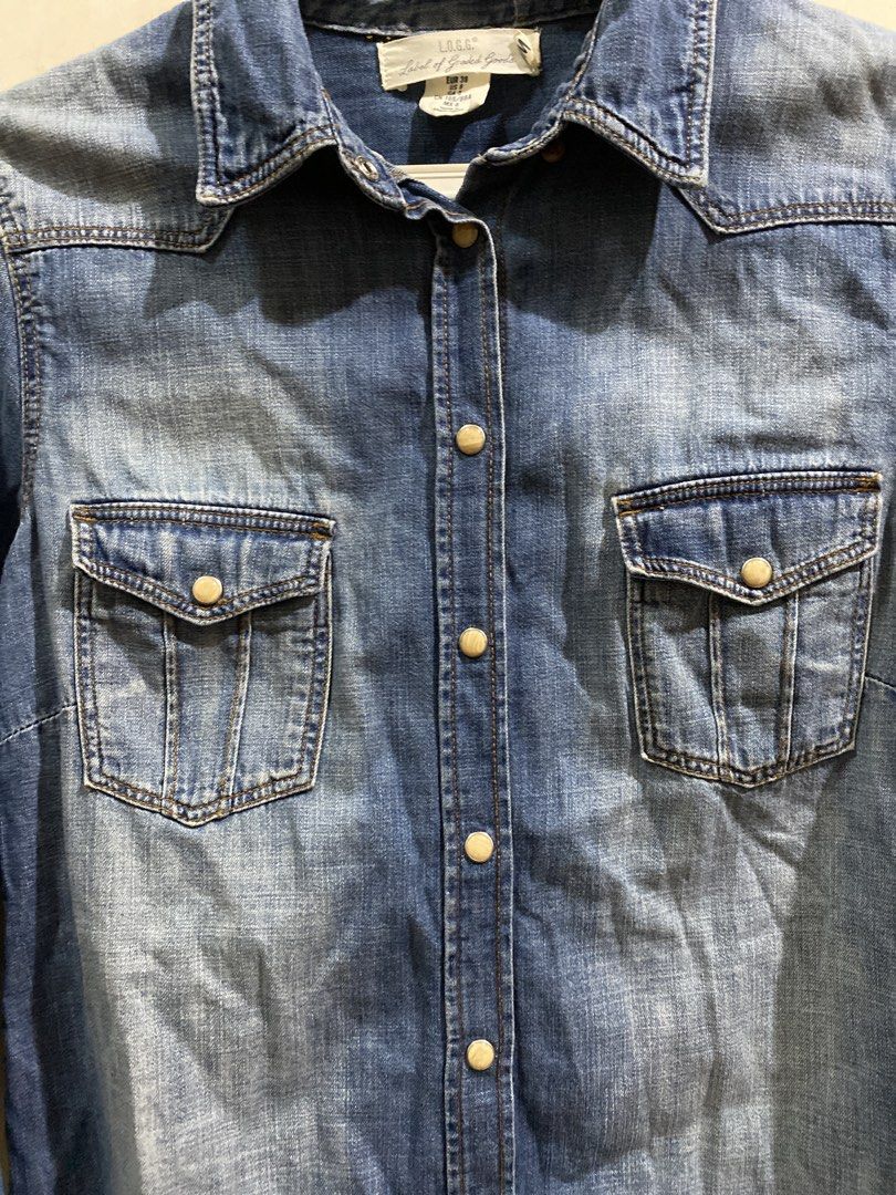 Denim LongSleeves Shirt Top Jacket Medium (Category: Longsleeves) located in Cainta. Submitted by narraveranda (Listing ID 1469307903, Image 2). Description: .